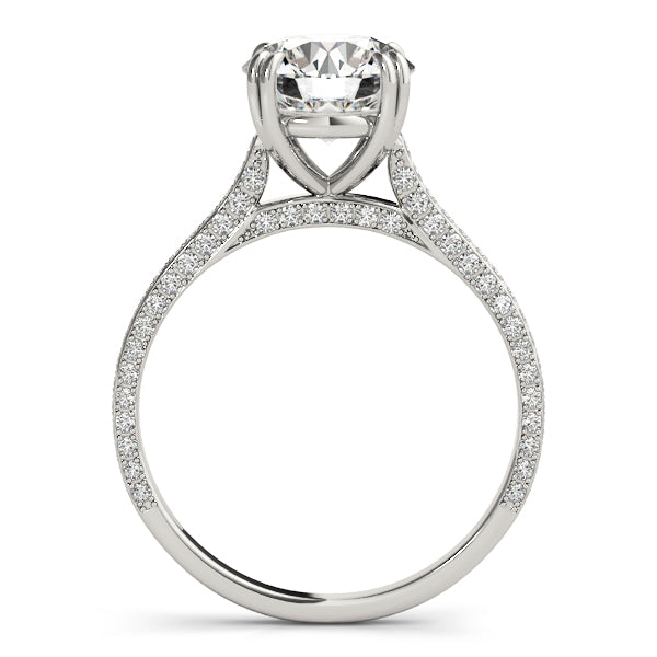 Platinum 1.5 CT Round Diamond Engagement Ring