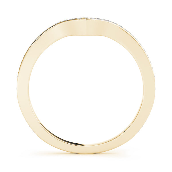 18K Yellow Gold 1/5 ct tw Diamond Wedding Ring