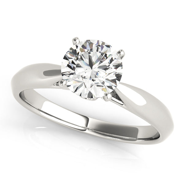 18K White Gold 1 ct Diamond Engagement Ring Solitaire