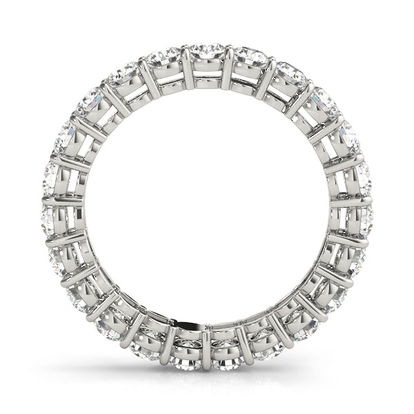 14K White Gold Multi-Stone Diamond Wedding Band