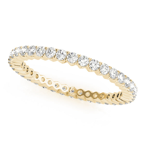 18K Yellow Gold 1/4 ct Diamond Wedding Band
