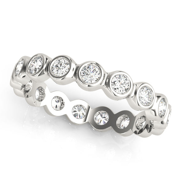 18K White Gold 5/8 ct Diamond Wedding Band