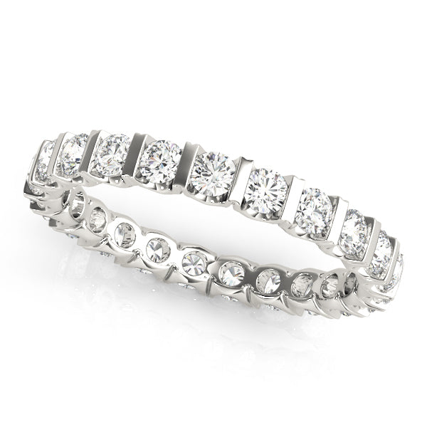 Platinum 1ctw Round Diamond Wedding Band