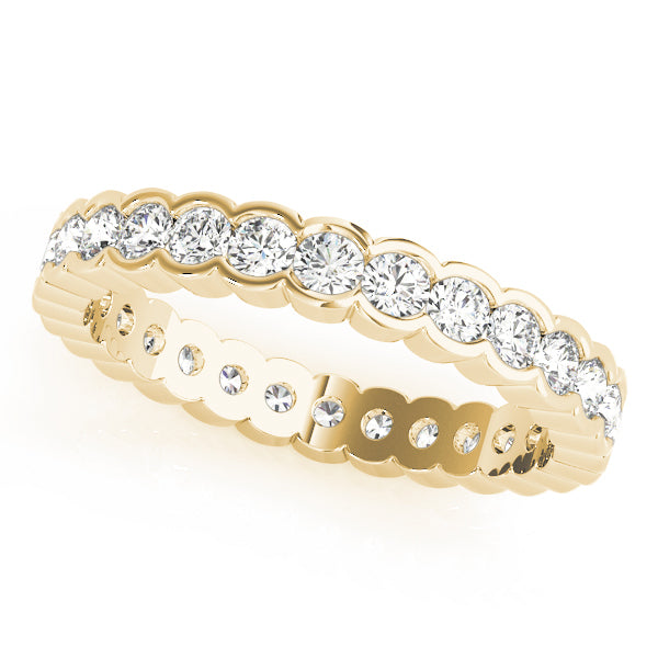 14K Yellow Gold Diamond Wedding Ring
