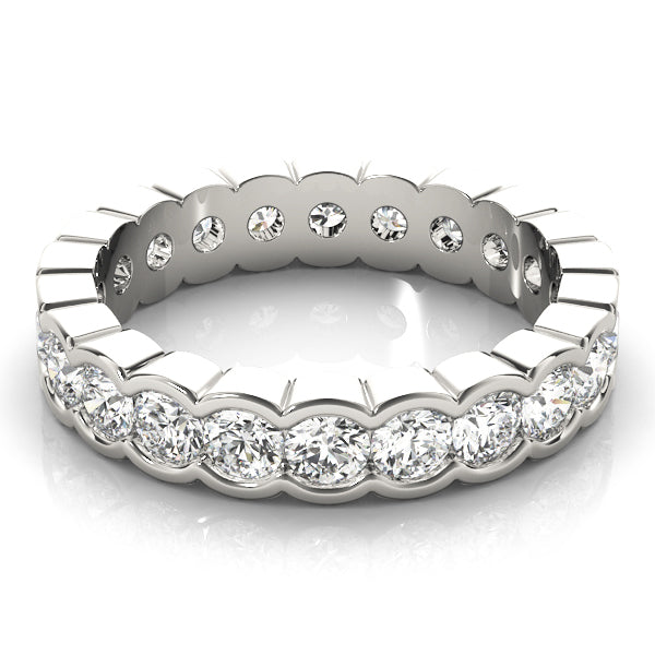 18K White Gold 7/8 ct Diamond Wedding Band