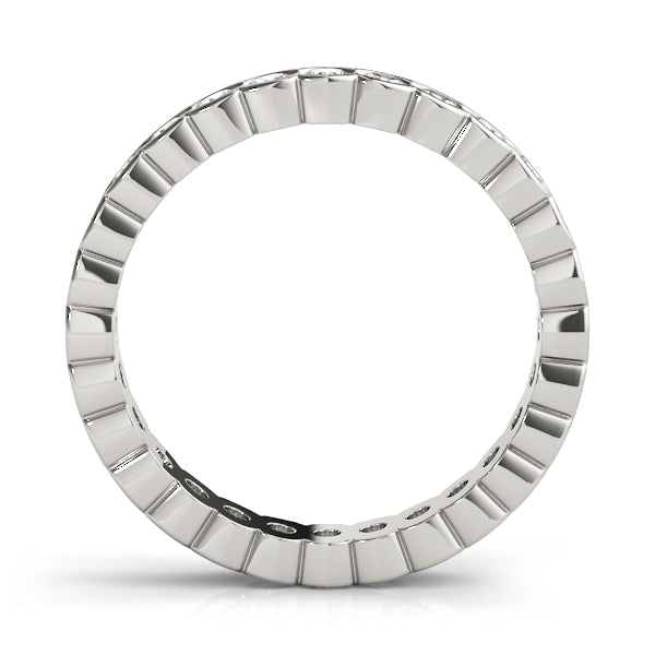 14K White Gold 7/8 ct Diamond Wedding Band