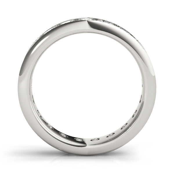 14K White Gold 7/8 ct Diamond Wedding Band