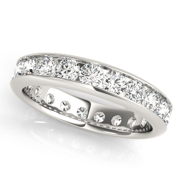 18K White Gold 7/8 ct Diamond Wedding Band