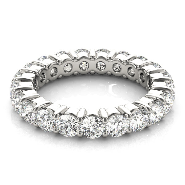 14K White Gold 3ctw Round Diamond Wedding Band