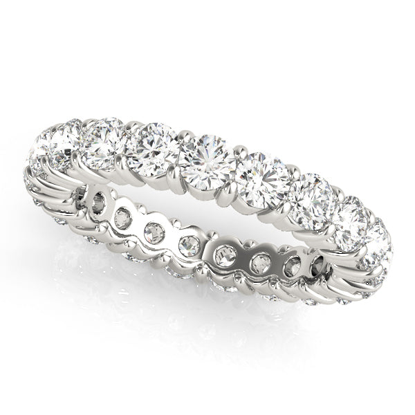 14K White Gold 3ctw Round Diamond Wedding Band