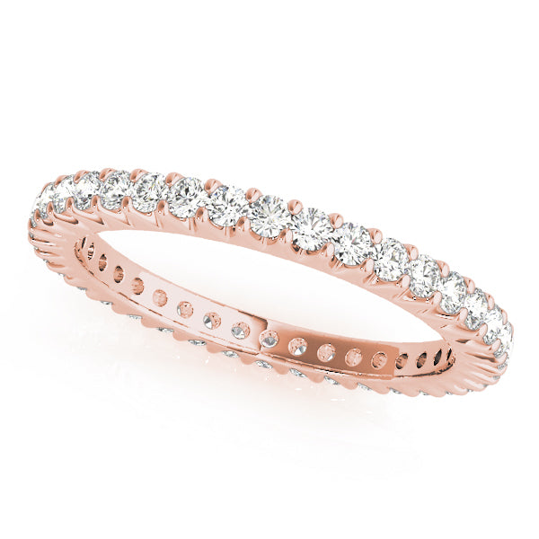 14K Rose Gold Diamond Wedding Ring