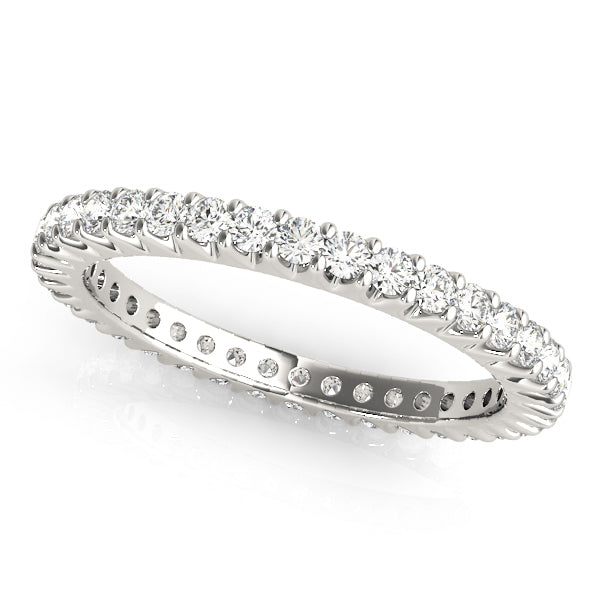14K White Gold Diamond Wedding Ring