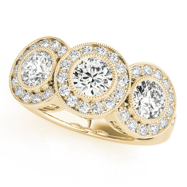 18K Yellow Gold 1.05 ctw Diamond Engagement Ring