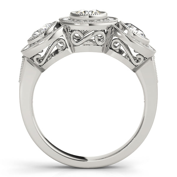 14K White Gold 1.05 ctw Round Diamond Ring