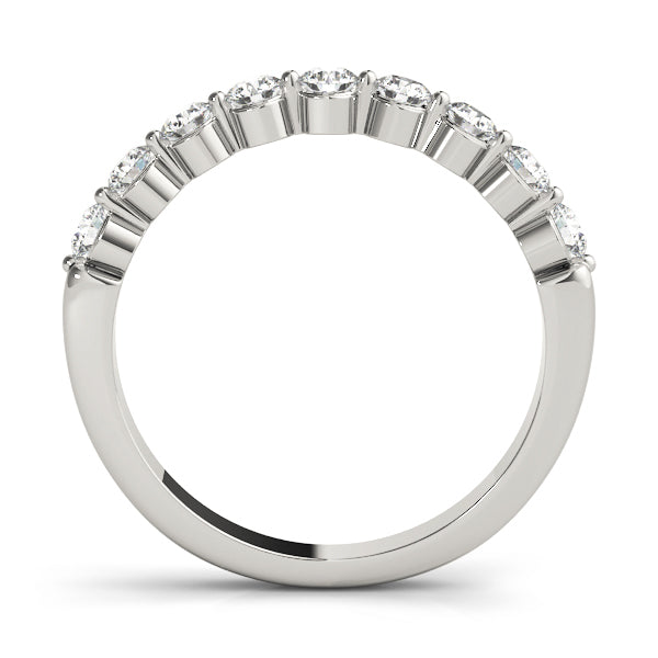 14K White Gold Round Diamond Wedding Ring