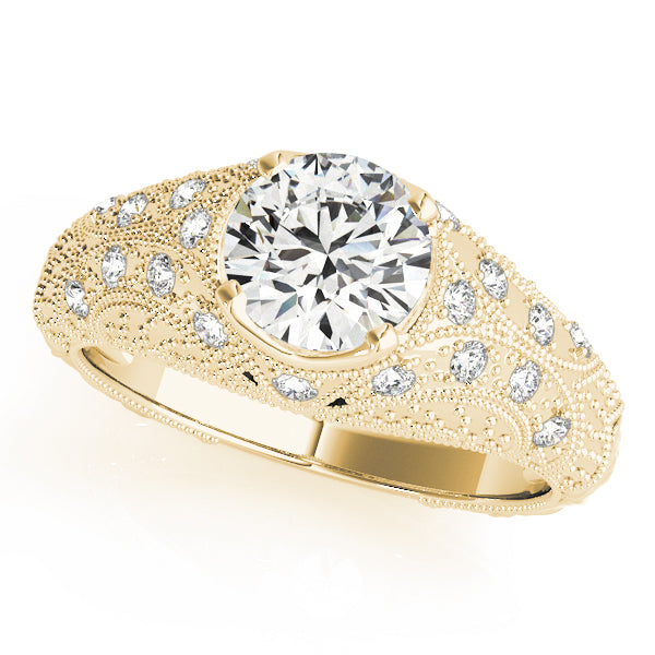 14K Yellow Gold Vintage 1.21ctw Diamond Ring
