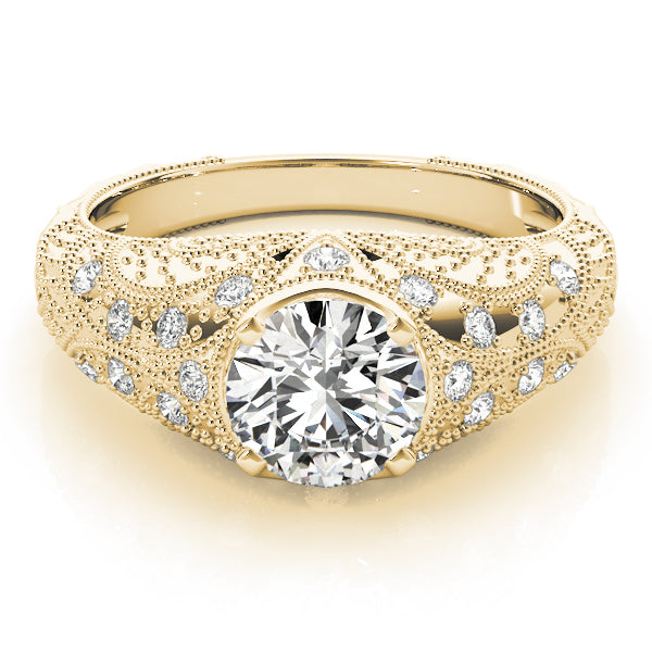 14K Yellow Gold Vintage 1.21ctw Diamond Ring