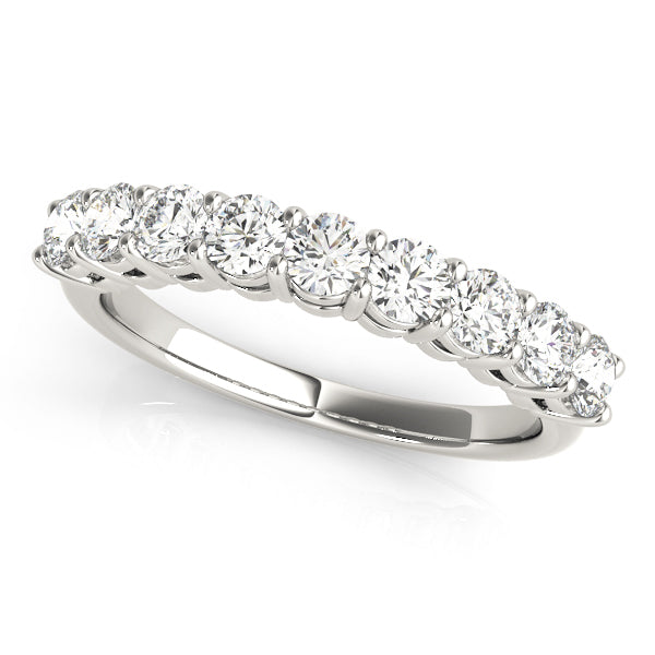 14K White Gold 1 CT Diamond Wedding Band