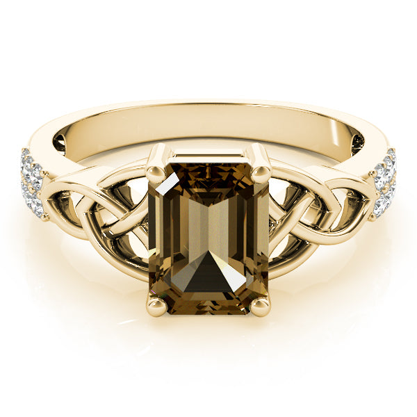 14K Yellow Gold Diamond Fashion Ring