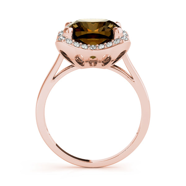 Rose Gold 1/4 CT Diamond Fashion Statement Ring