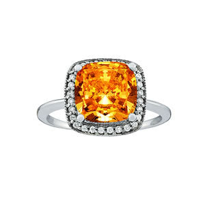 Multi-Gold Diamond Cluster Fashion Ring