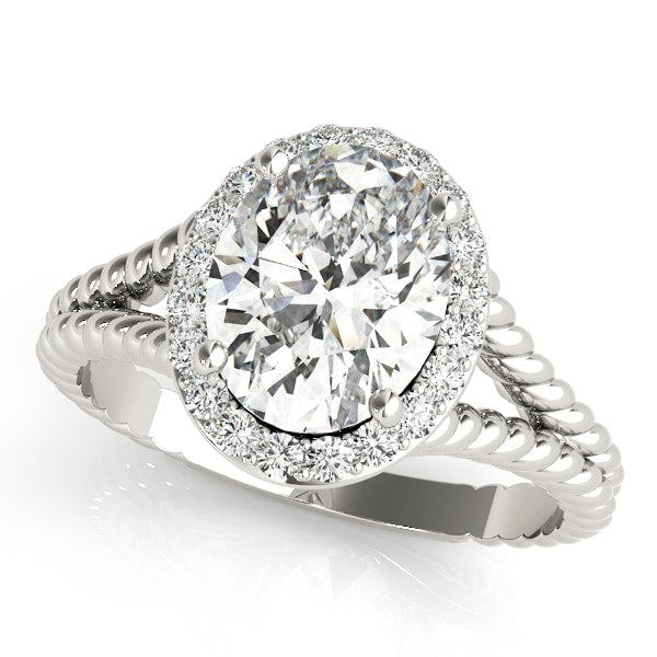 Halo Diamond Engagement Ring