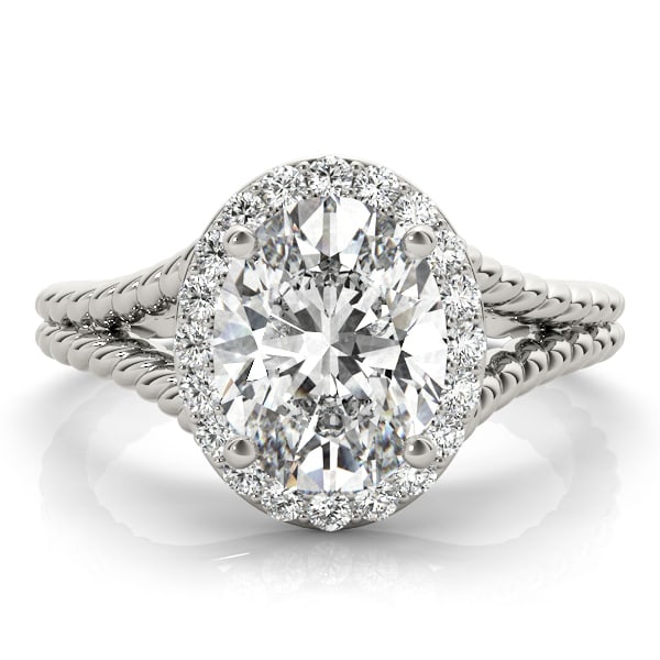 Halo Diamond Engagement Ring