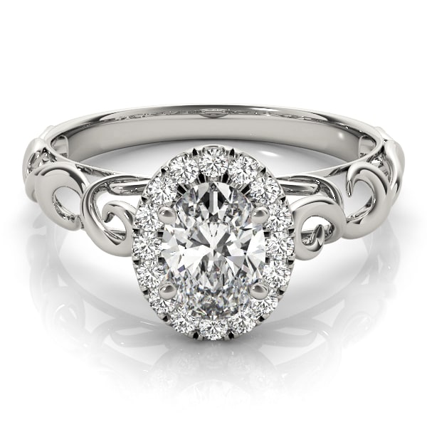 Halo Diamond Engagement Ring