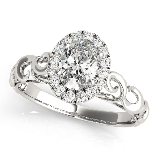 Halo Diamond Engagement Ring