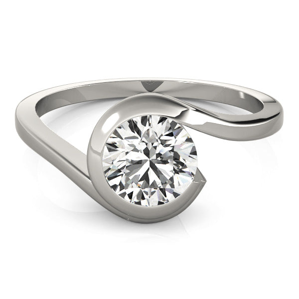 Platinum 0.5 CT Round Diamond Engagement Ring
