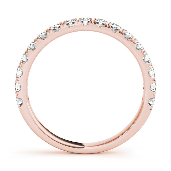 18K Rose Gold Diamond Wedding Ring