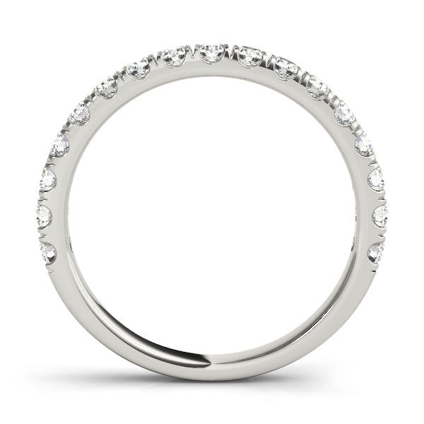 18K White Gold 1 CT Diamond Wedding Band