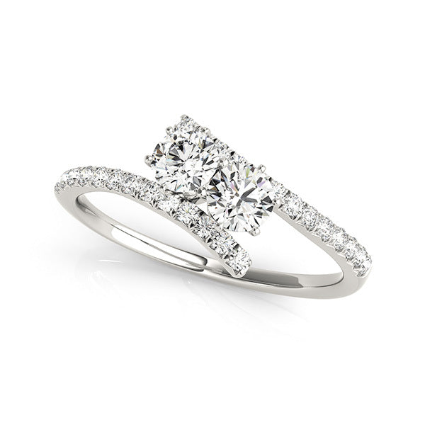 14K White Gold Multi-Diamond Fashion Ring