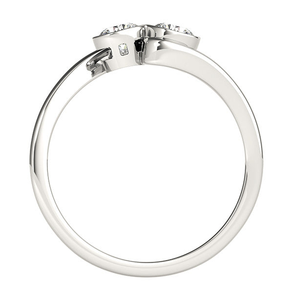 18K White Gold 1ctw Round Diamond Fashion Ring