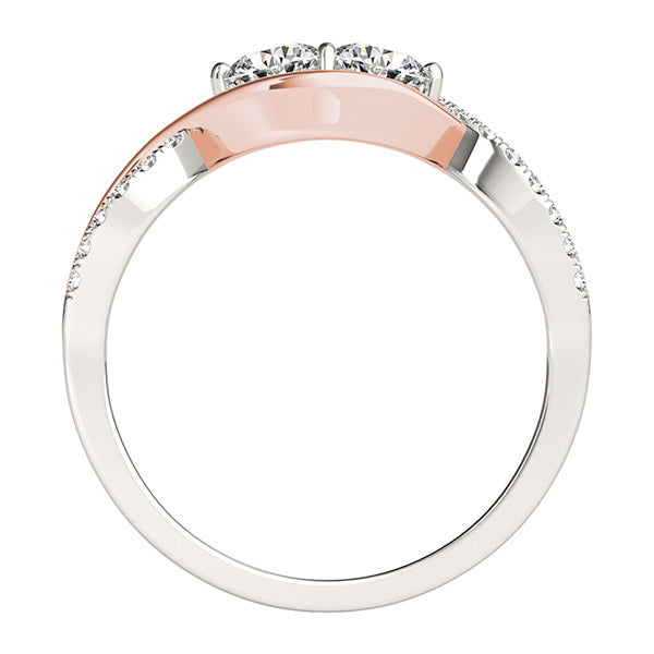 14K White Gold Multi-Diamond Fashion Ring