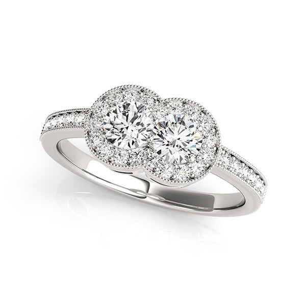 Platinum White Multi-Diamond Fashion Ring