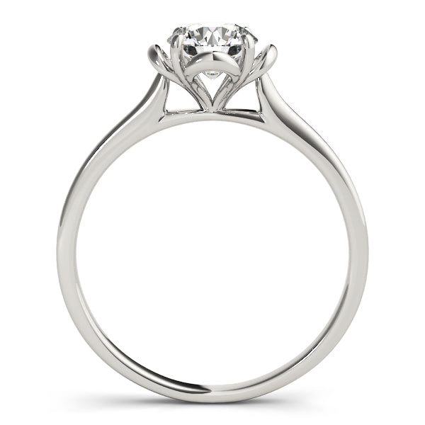 18K White Gold 1/3 CT Round Diamond Engagement Ring