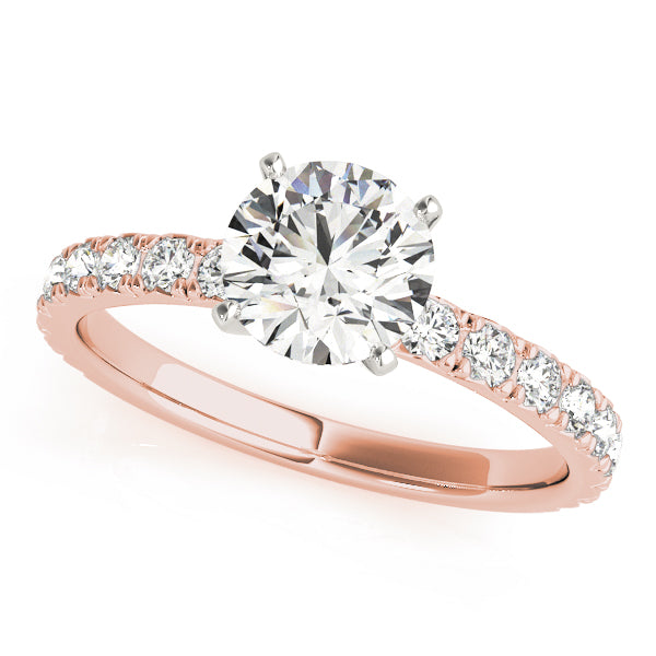 18K Rose Gold 1.33ctw Round Diamond Engagement Ring