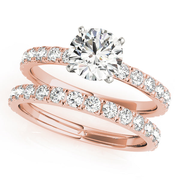 18K Rose Gold 1.33ctw Round Diamond Engagement Ring