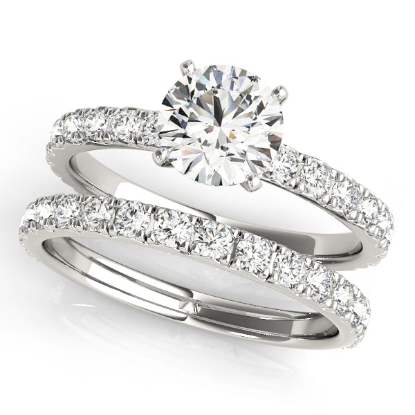14K White Gold 1.33ctw Round Diamond Ring