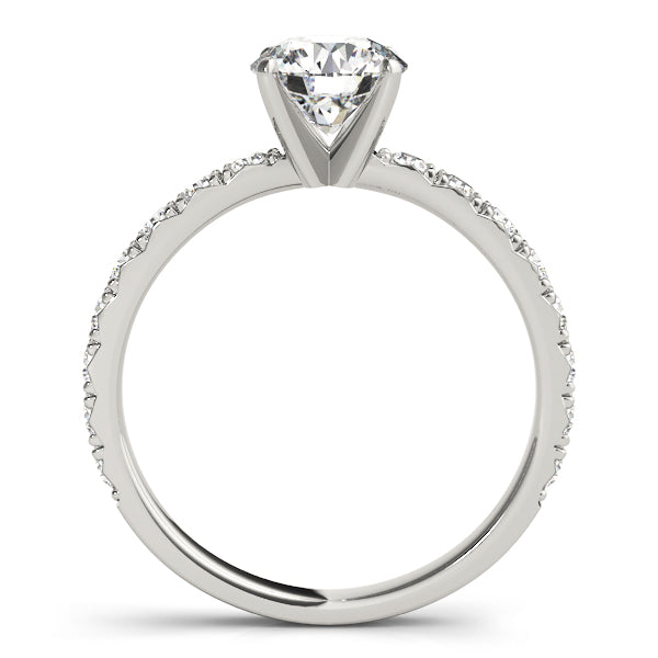14K White Gold 1.33ctw Round Diamond Ring