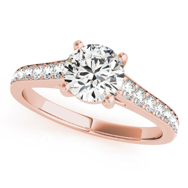 18K Rose Gold 1.33ctw Round Diamond Engagement Ring