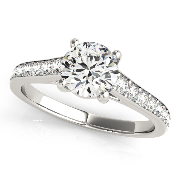 18K White Gold 1.33ctw Diamond Engagement Ring