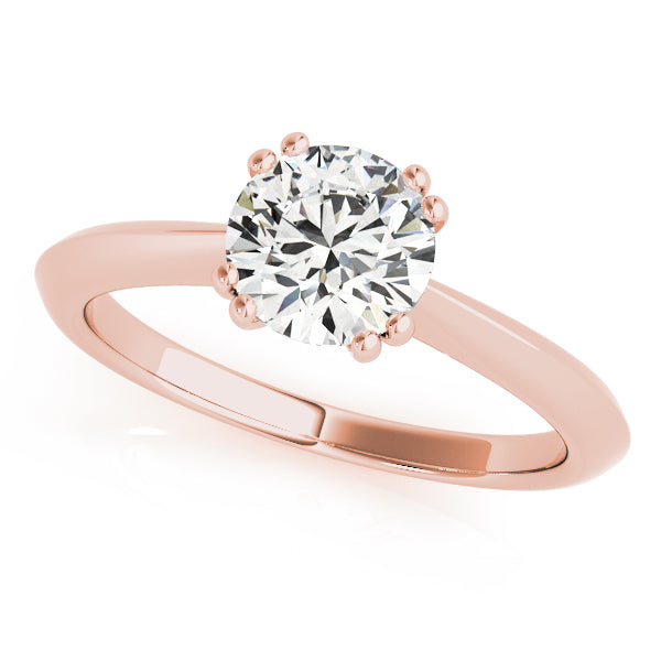 18K Rose Gold 1ct Diamond Engagement Solitaire Ring