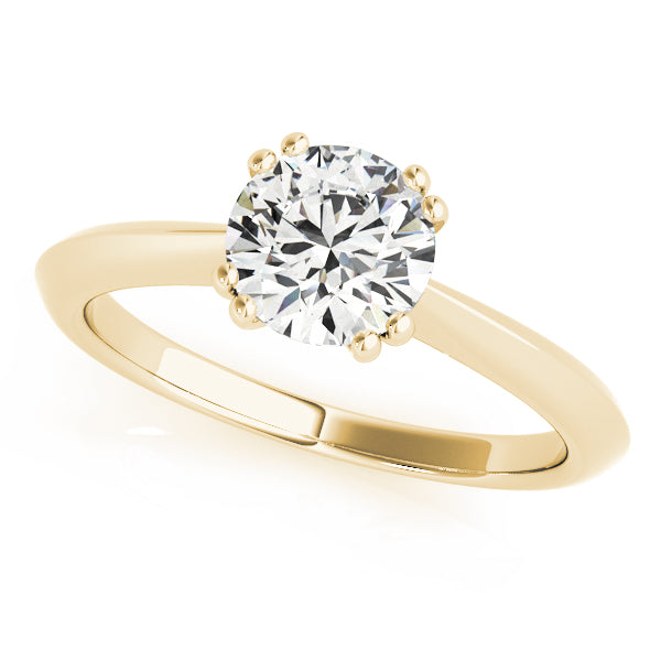 18K Yellow Gold 1ct Diamond Solitaire Engagement Ring