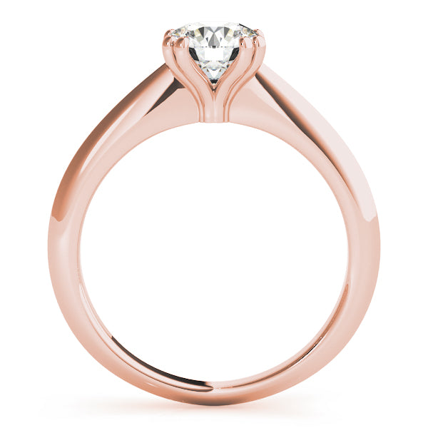 18K Rose Gold 1ct Diamond Engagement Solitaire Ring