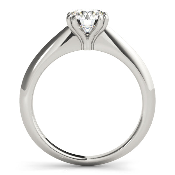14K White Gold 1 CT Round Diamond Engagement Ring