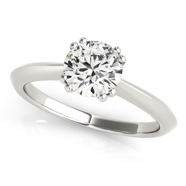 1 CT Platinum Round Diamond Engagement Ring