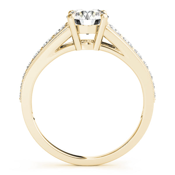 18K Yellow Gold 1 CT Diamond Engagement Ring