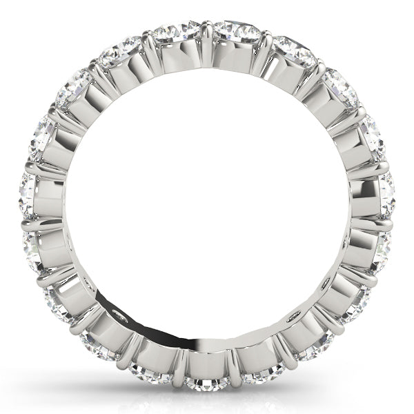 14K White Gold Diamond Wedding Ring